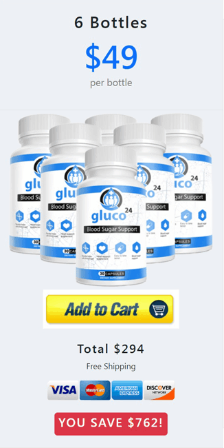 gluco24 six bottles price 